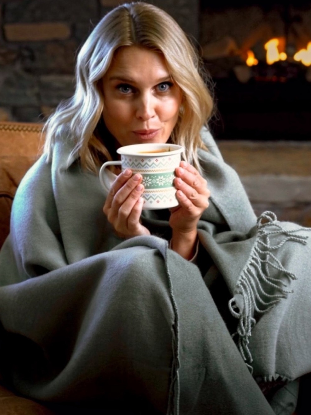 🆕💞Spoonful Of Comfort Luxe Woven Throw With Fringes • Color: Moss / Forest Green
